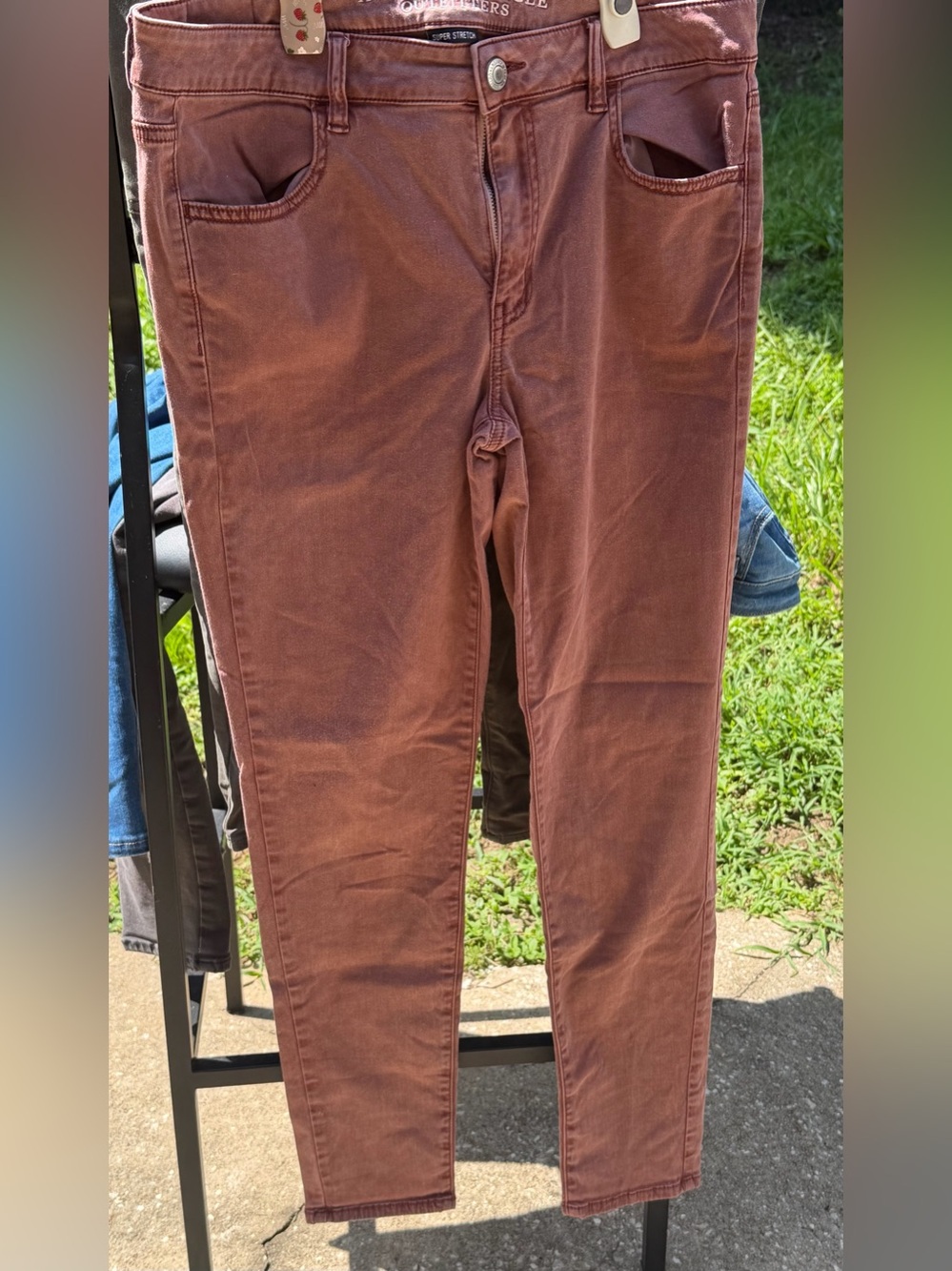 American Eagle Outfitters Super Stretch Jeans - Rust